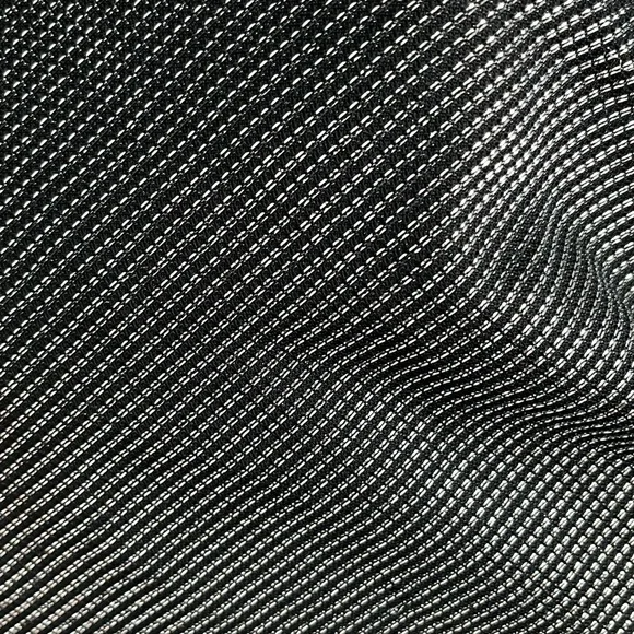 Vintage 80s Miss Renfrew Indie Disco Glam Rock Silver Mesh Dolman Sleeves Dress - Picture 7 of 7